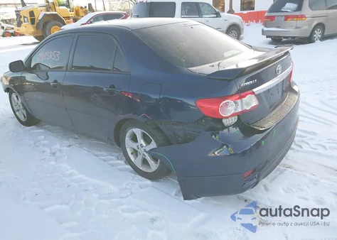 2013 Toyota Corolla S z USA, uszkodzony, nr VIN 2T1BU4EEXDC102801